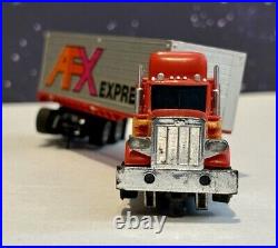 Vintage Aurora Smokey & AFX Express Slot Police Car / Truck Set + Extra Tracks