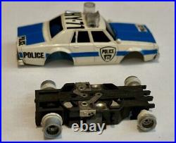 Vintage Aurora Smokey & AFX Express Slot Police Car / Truck Set + Extra Tracks