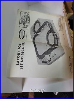 Vintage Aurora Thunderjet HO slot car Race Set track cars manuals No controllers Vintage Aurora Thunderjet HO slot car Race Set track cars manuals No controllers