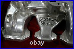 Vintage EDELBROCK Intake Manifold 303 324 OLDSMOBILE 3X2 Stromberg Hot Rod OLDS