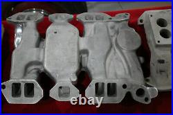 Vintage EDELBROCK Intake Manifold 303 324 OLDSMOBILE 3X2 Stromberg Hot Rod OLDS