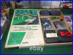 Vintage Eldon Big 100 Road Race Set Slot Car Track 1963 Vintage Eldon Big 100 Road Race Set Slot Car Track 1963