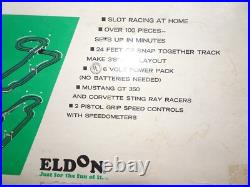 Vintage Eldon Big 100 Road Race Set Slot Car Track 1963 Vintage Eldon Big 100 Road Race Set Slot Car Track 1963
