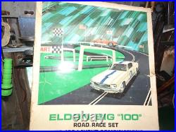 Vintage Eldon Big 100 Road Race Set Slot Car Track 1963 Vintage Eldon Big 100 Road Race Set Slot Car Track 1963