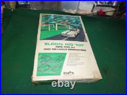 Vintage Eldon Big 100 Road Race Set Slot Car Track 1963 Vintage Eldon Big 100 Road Race Set Slot Car Track 1963