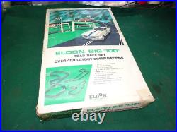 Vintage Eldon Big 100 Road Race Set Slot Car Track 1963 Vintage Eldon Big 100 Road Race Set Slot Car Track 1963