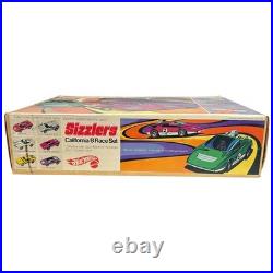 Vintage Hot Wheels Sizzlers California 8 Race Set Track with Box 1969 Mattel