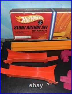 Vintage Hot Wheels Track Stunt Action Set Box 1967 1968 Redline Mattel