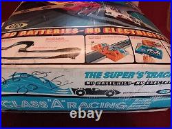 Vintage Ideal 1971 Class A Racing The Super S Track Set 4031-1 withCars Box Read