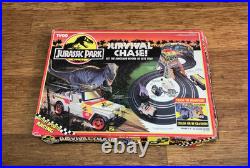 Vintage Jurassic Park Survival Chase Racing Game Slot Car Track Set Tyco 1993