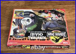 Vintage Jurassic Park Survival Chase Racing Game Slot Car Track Set Tyco 1993