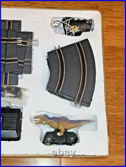 Vintage Jurassic Park Survival Chase Racing Game Slot Car Track Set Tyco 1993