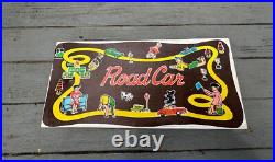 Vintage MIB Windup Road Car Set. 2 Tin Cars. Track. Box. JAPAN. Nice Set