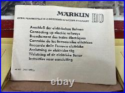 Vintage Marklin HO 3001 German scale Electric TRAIN SET in orig box 3 Cars Track