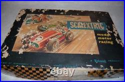 Vintage Maserati Scalextric Minimodels Tinplate Slot Car Set Track Drivers Box