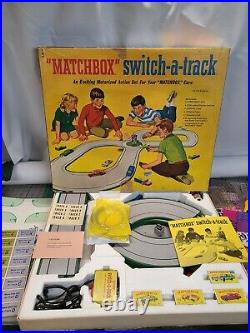 Vintage Matchbox Switch a Track Set Complete Cars Box 75 Ferrari 24 Rolls 33 73