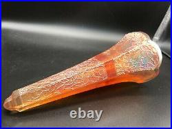 Vintage Original 1920s-30s Carnival Glass AUTOMOBILE Glass Flower VASE withbracket