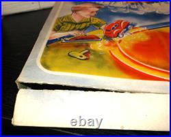 Vintage SMASHO Tin Toy Car Track Set US ZONE GERMANY Wind Up BOXED