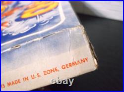 Vintage SMASHO Tin Toy Car Track Set US ZONE GERMANY Wind Up BOXED