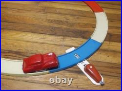 Vintage SMASHO Tin Toy Car Track Set US ZONE GERMANY Wind Up BOXED