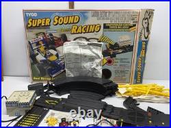 Vintage TYCO 1992 Super Sound Racing Slot Cars Race Track Set W Box COMPLETE