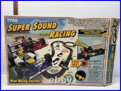 Vintage TYCO 1992 Super Sound Racing Slot Cars Race Track Set W Box COMPLETE