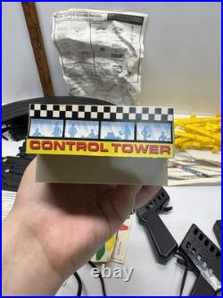 Vintage TYCO 1992 Super Sound Racing Slot Cars Race Track Set W Box COMPLETE