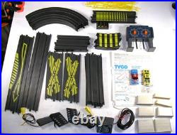 Vintage TYCO Slot Car Set, 2 Cars, Lap Counter, Lane Changers, Squeeze Track