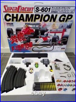 Vintage Tyco Epoch Japan Super Circuit S-601 Champion GP Set Slot Car Track MIB