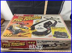 Vintage Tyco Magnum 440 Pro Racing Track Slot Car Set Incomplete No Cars Works