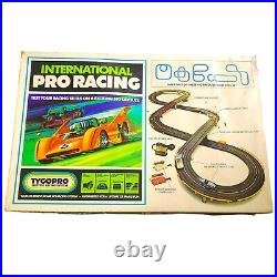 Vintage Tyco pro International Pro Slot Car Racing Track Set With Cars Orig Box