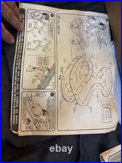 Vintage electric slot car race track set