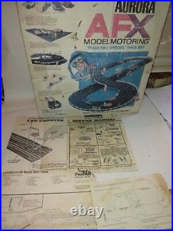 Vtg Model 1668 Motoring Aurora 1971 Set 4 Speed Control, 47 tracks No Cars