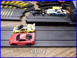 Vtg TYCO Cliff Hangers No 6208 HO Slot Car Race Set Cars Track Controllers withBox