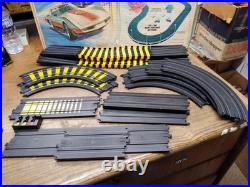 Vtg TYCO Cliff Hangers No 6208 HO Slot Car Race Set Cars Track Controllers withBox